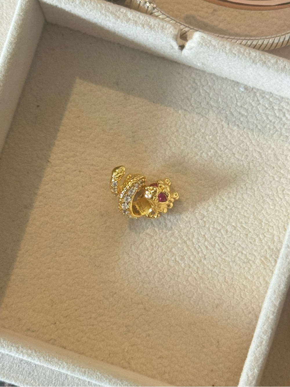 Pandora gold dragon charm